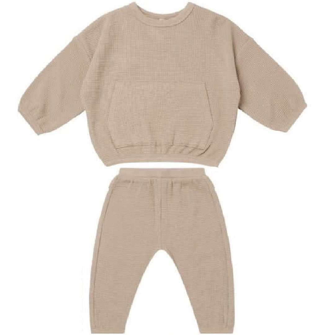 waffle top + pant set