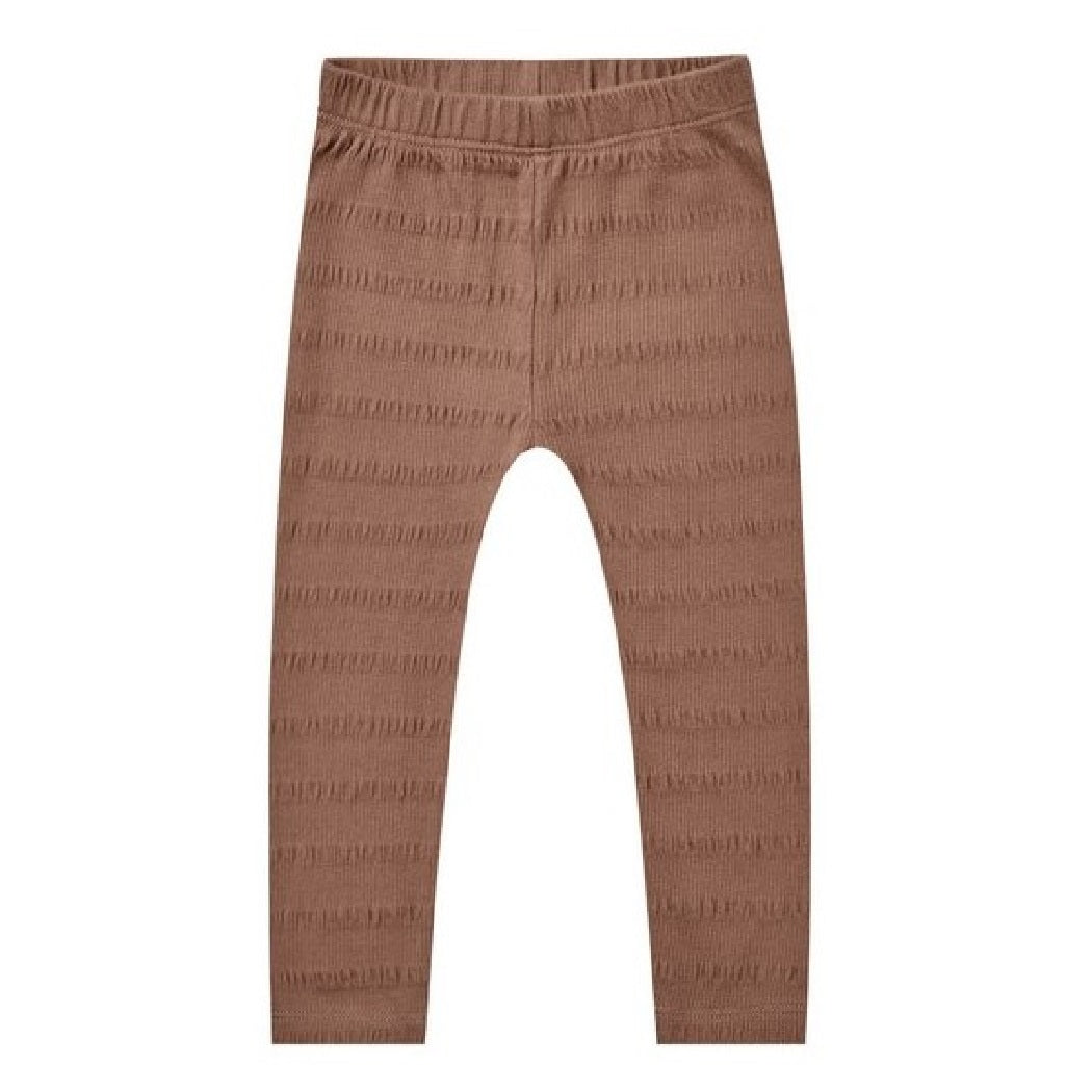 cinched ribbed legging || mocha