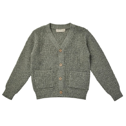 button cardigan || marine