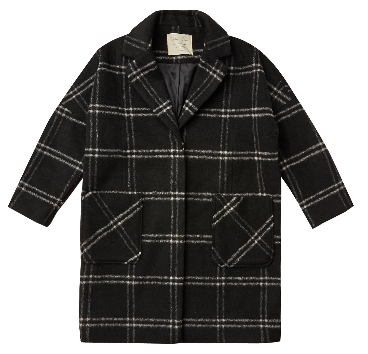 LONGLINE COAT || WINDOWPANE
