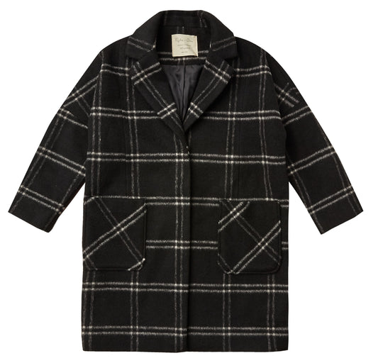 LONGLINE COAT || WINDOWPANE