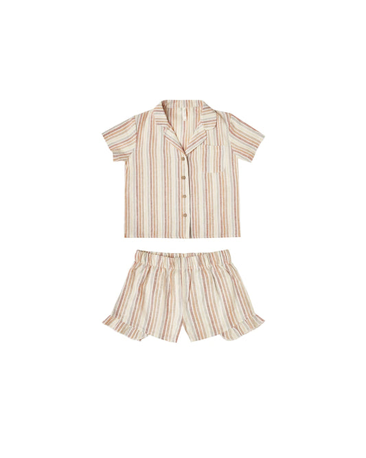 MULTI STRIPE BEDTIME PAJAMA SET