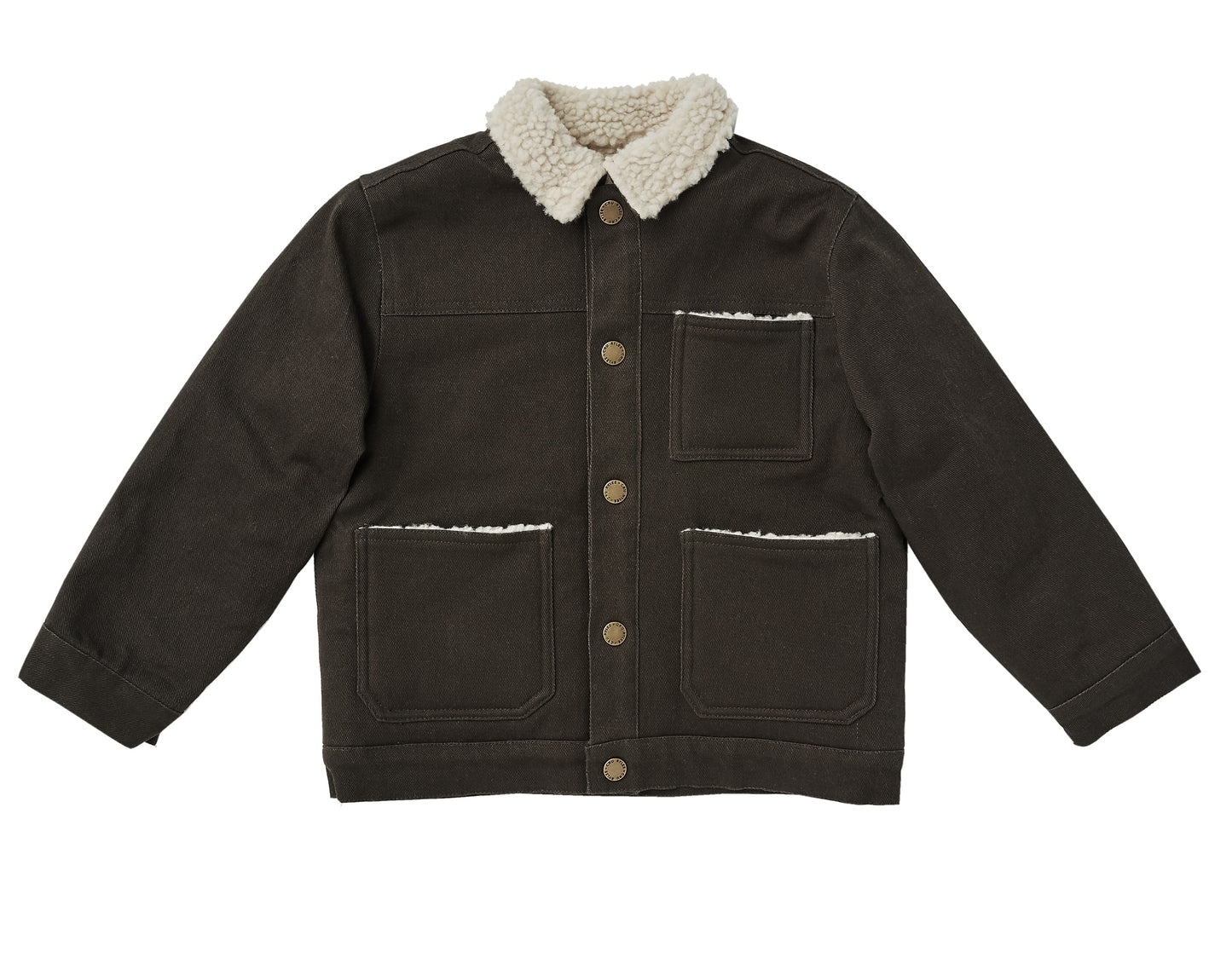 SHEARLING CHORE COAT || VINTAGE BLACK