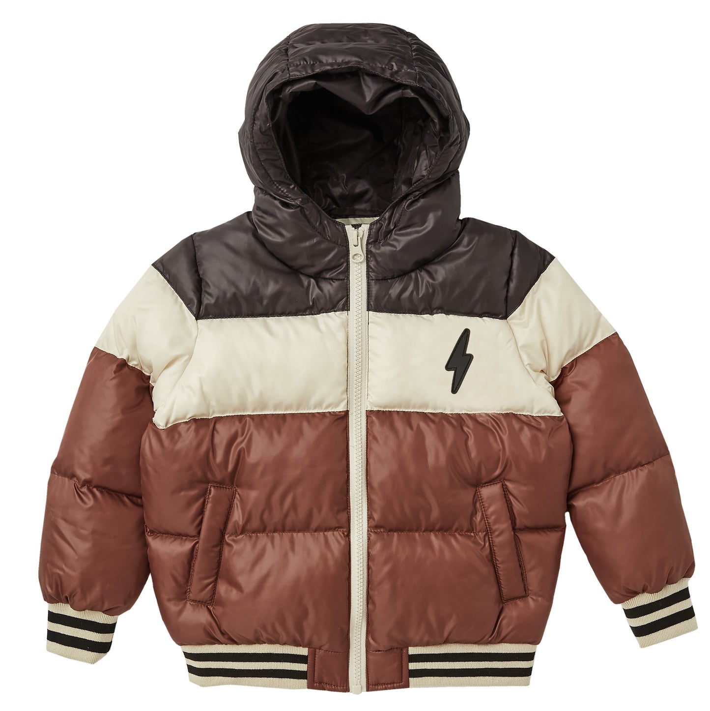 PUFFER JACKET || COLOR BLOCK