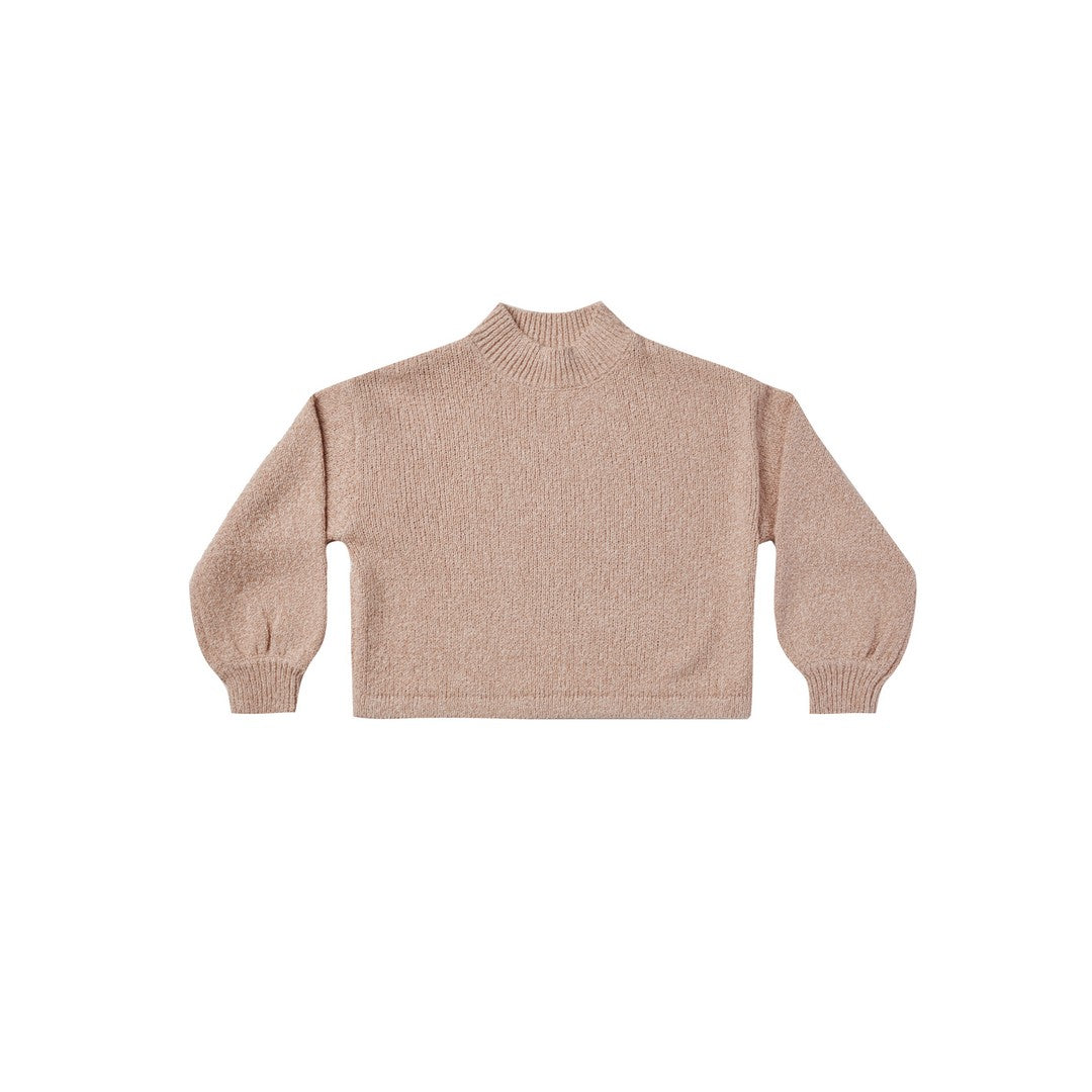 KNIT SWEATER || HEATHERED ROSE