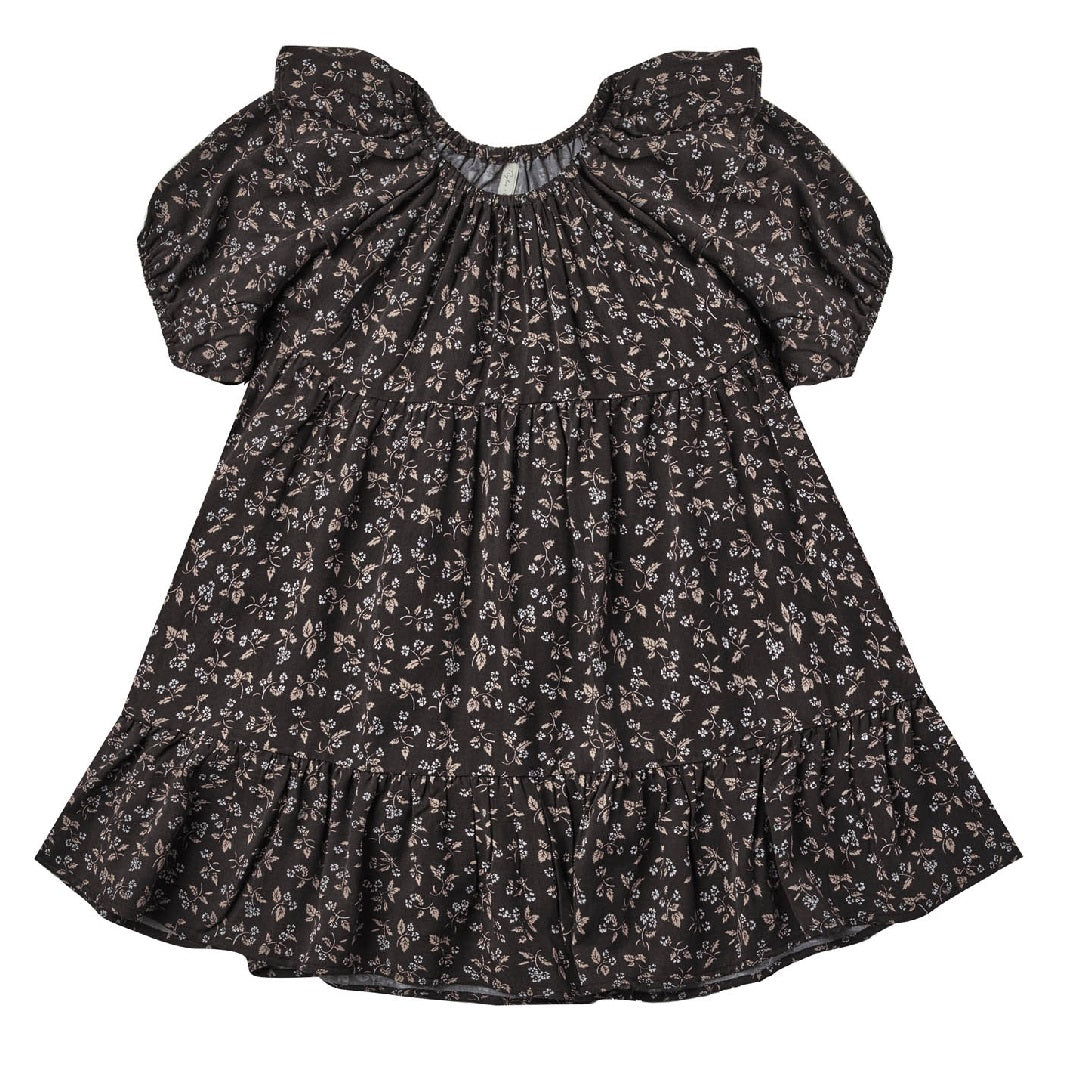 willow dress || dark floral