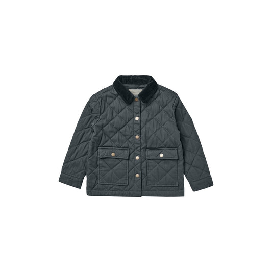 LONG QUILTED COAT || GRAY
