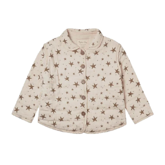 QUILTED COLLARED COAT || STARS