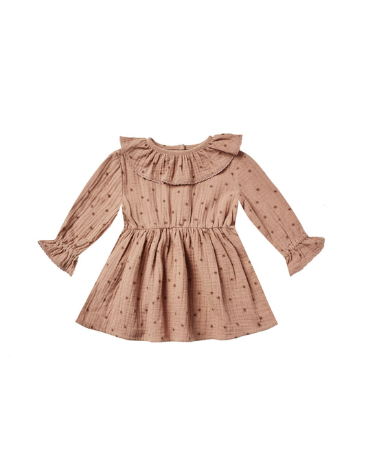 RUFFLE COLLAR BABY DRESS || NORTH STAR