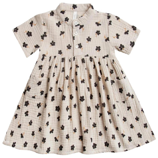Winter Flower Esme Dress || Wheat