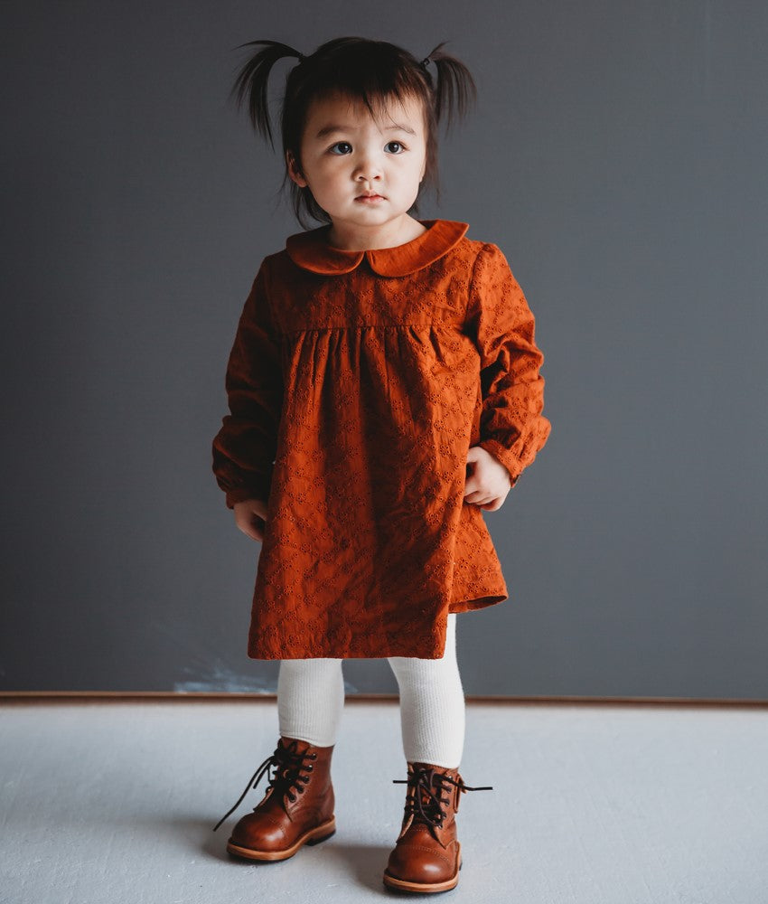 SCHIFFLI COLLAR DRESS