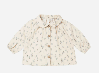 NELLIE TOP | BLUE DITSY