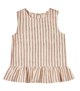 STRIPED CARRIE BLOUSE
