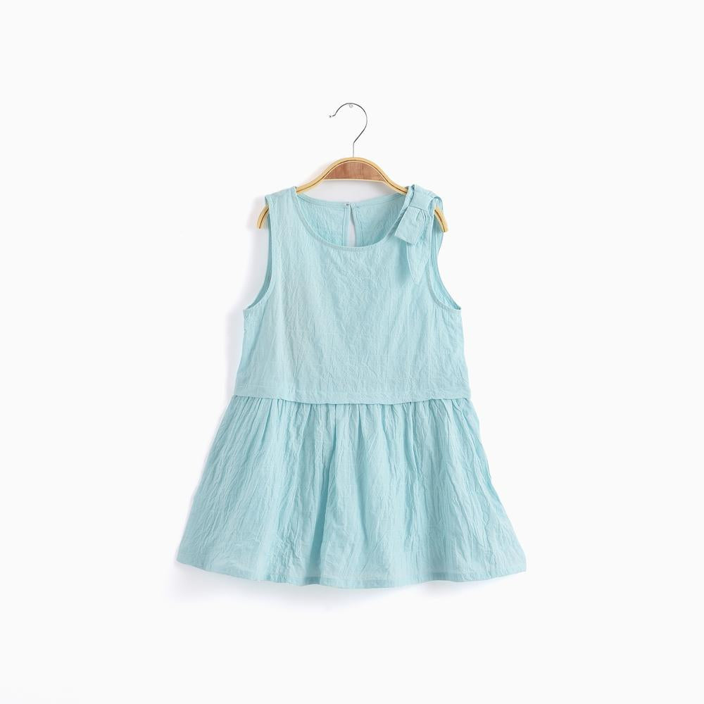 Sleeveless Round Neck Dress