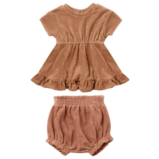TERRY DRESS SET | TERRACOTTA