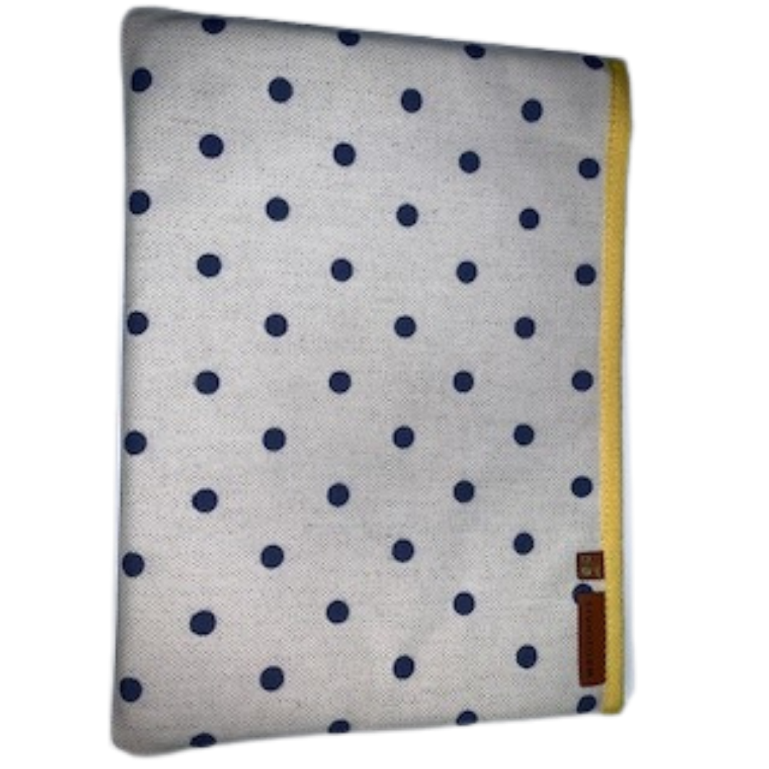 CASE SMALL CREAM POINT BLUE & YELLOW