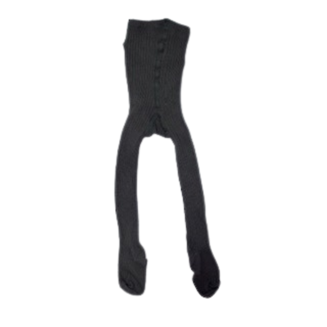 RIBBED TIGHTS DARK GRAY
