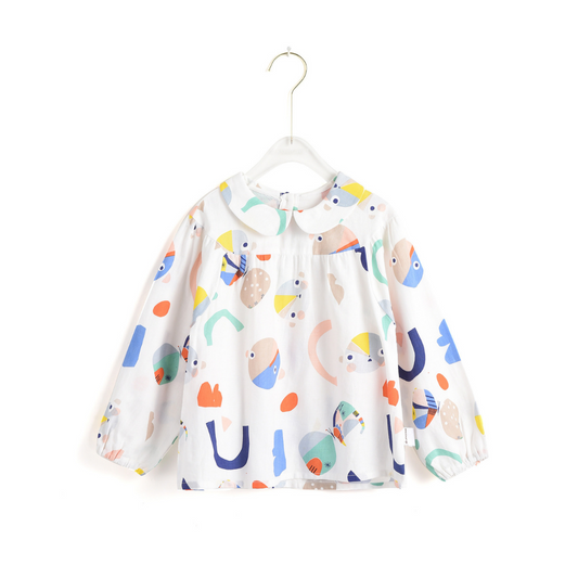 Overall Print Blouse