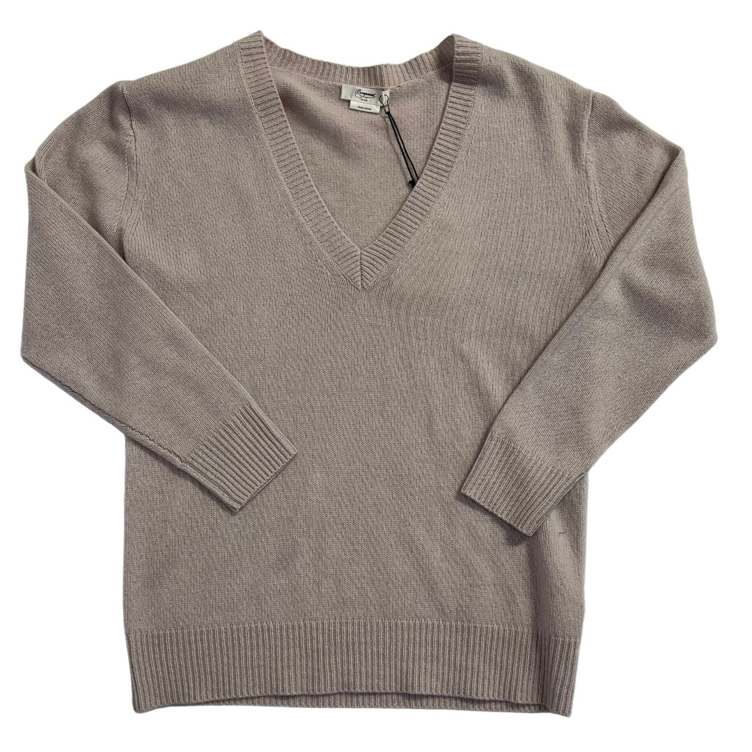 V-NECK PULLOVER - Puce