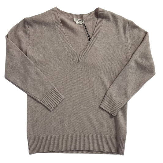 V-NECK PULLOVER - Puce
