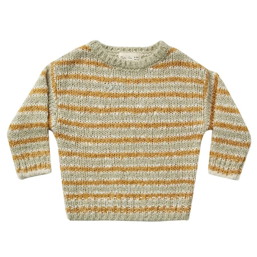 aspen sweater || agave/gold stripe