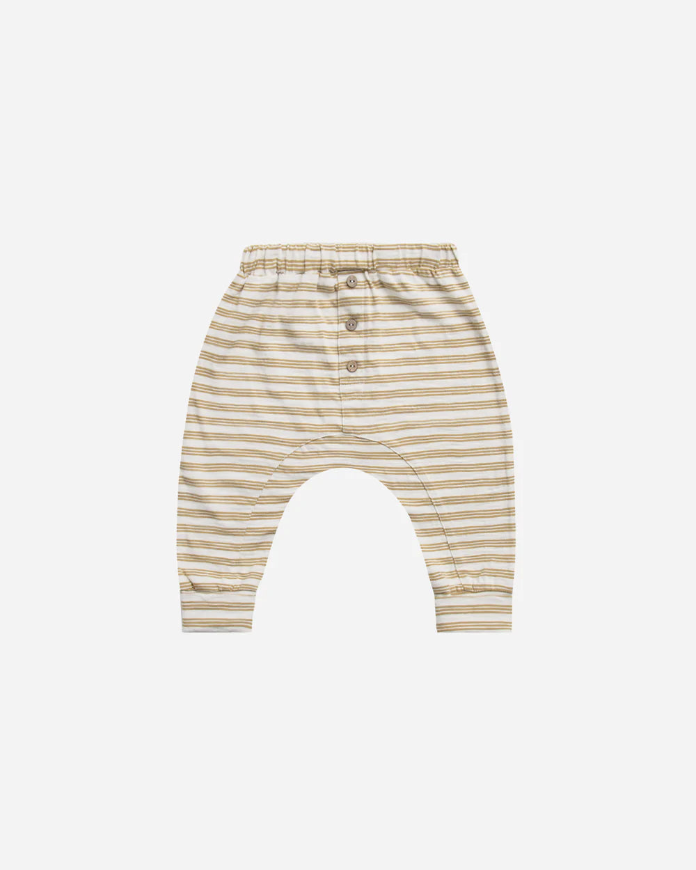 baby cru pant || gold stripe