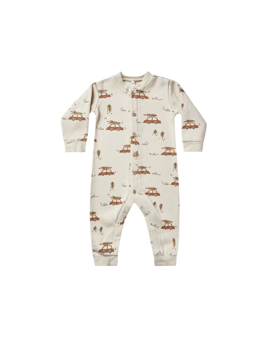 fleece jumpsuit || home for the holidays