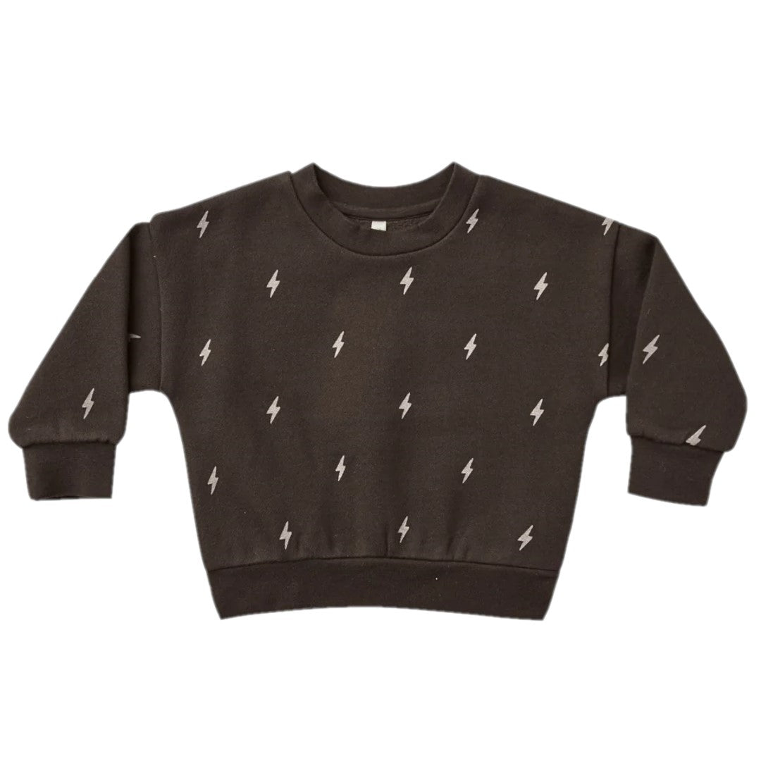 fleece sweatshirt || lightening bolts