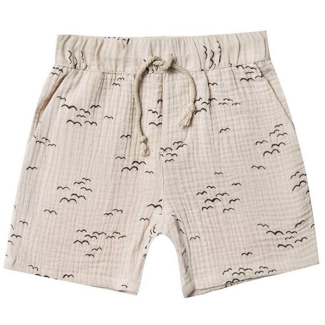 flock drawstring short