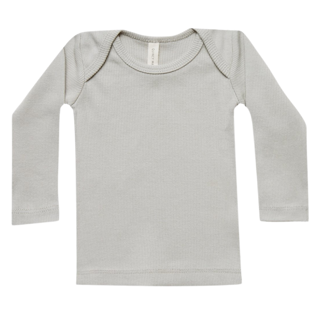 Ribbed Lap Tee | Ash