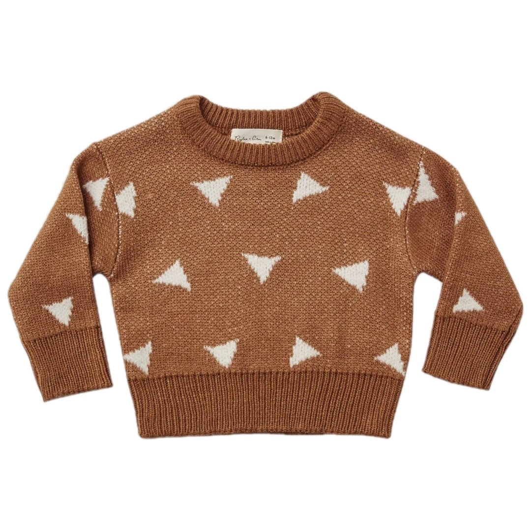 knit pullover || triangles