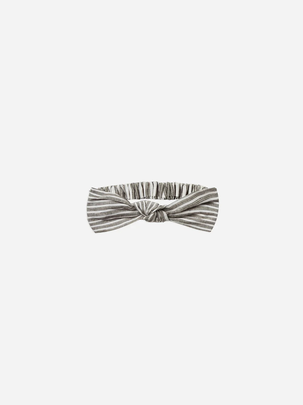 knotted headband || railroad stripe