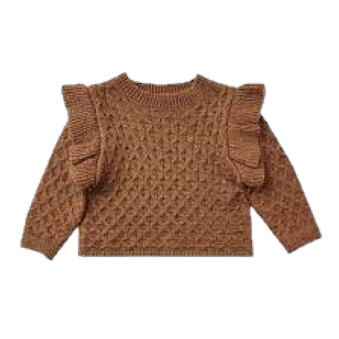 la reina sweater || rust