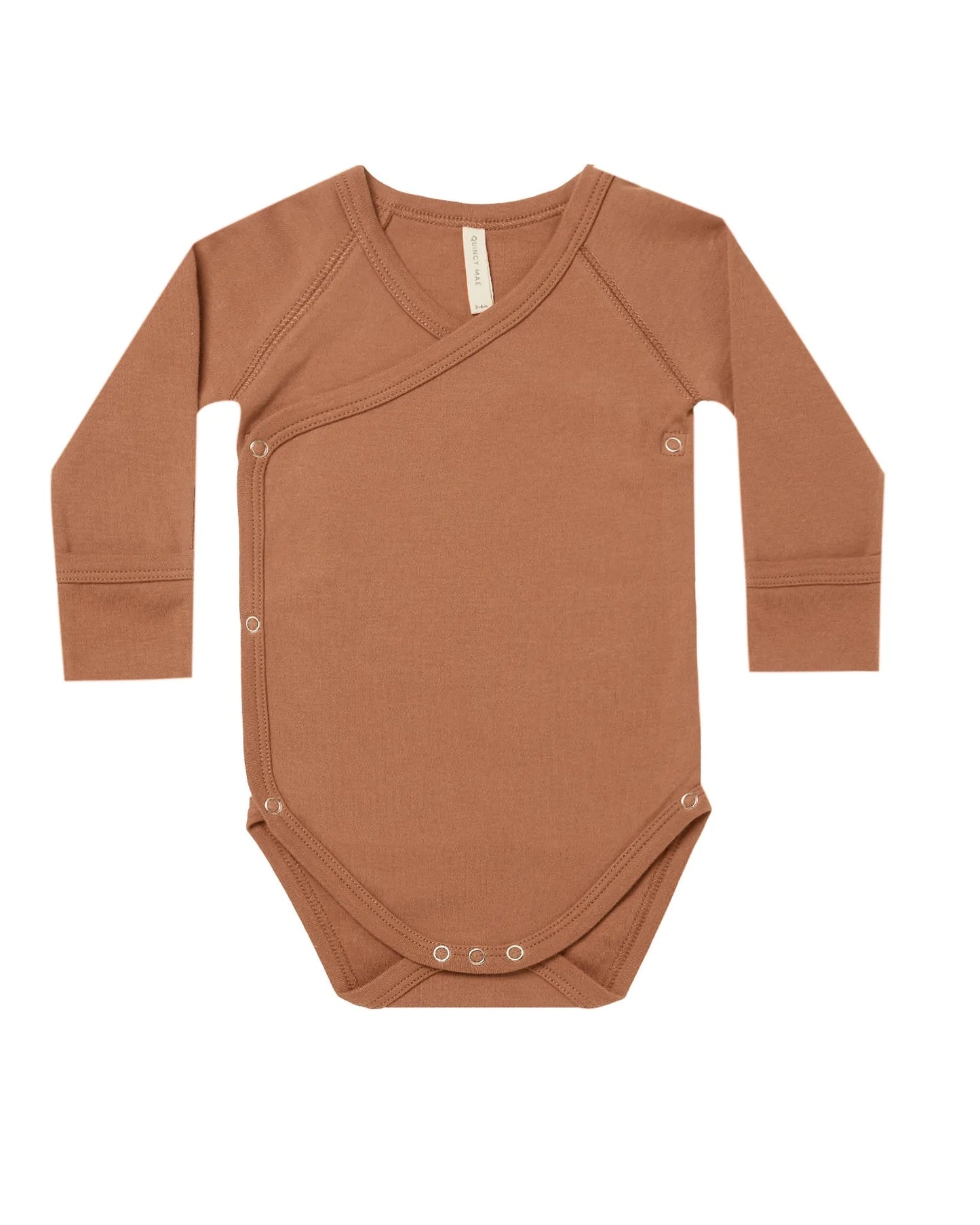 side-snap bodysuit | umber