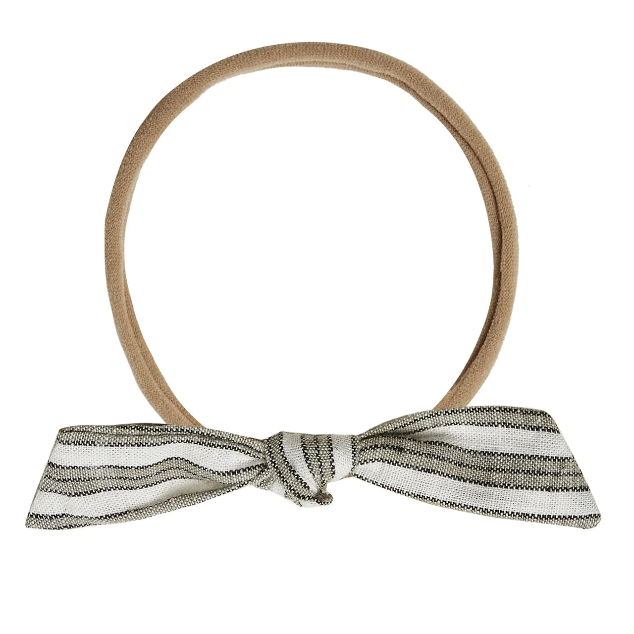 little knot headband || railroad stripe