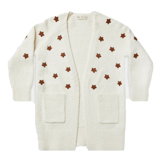 longline cardigan || stars