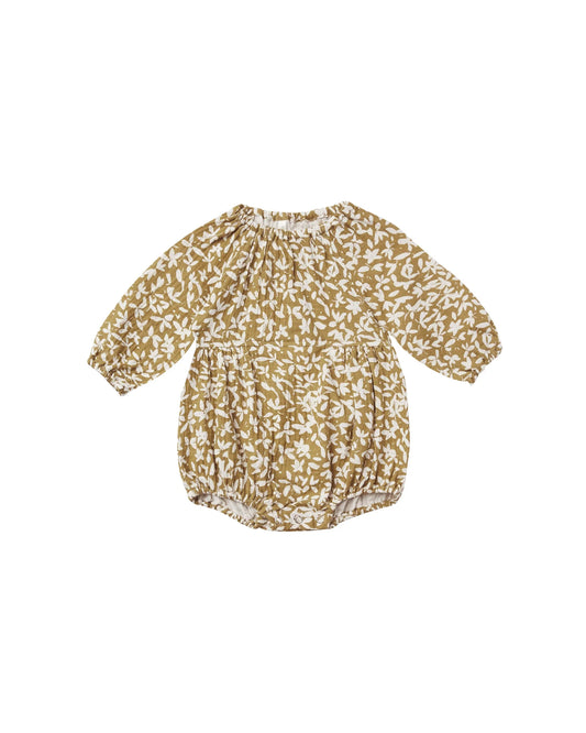 longsleeve bubble romper || ditsy floral