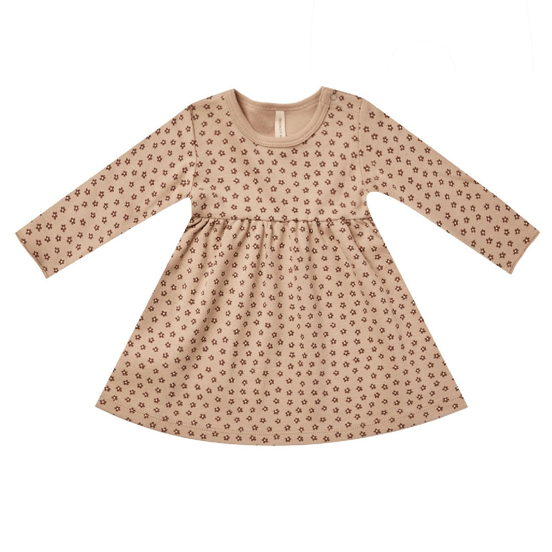 long sleeve jersey dress | ditsy bloom