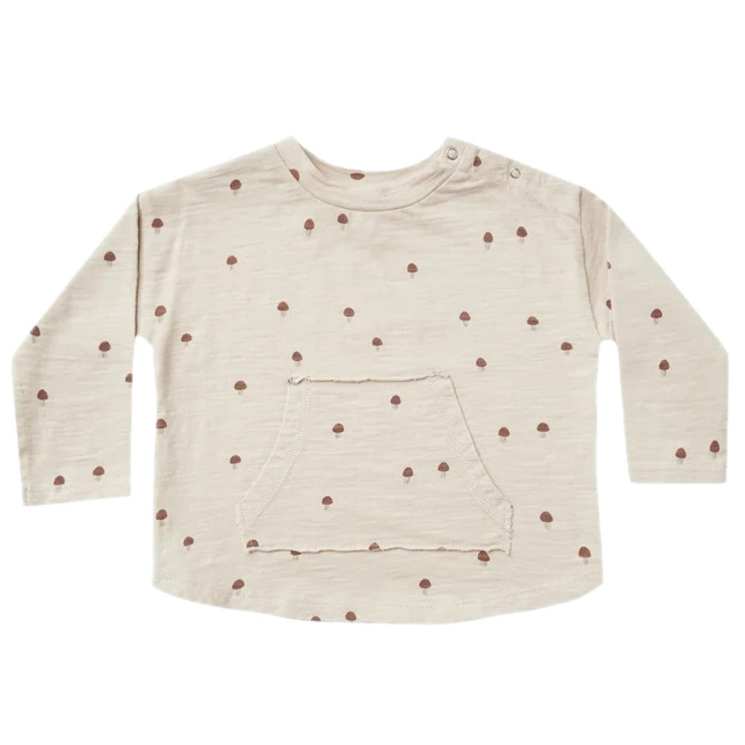 longsleeve pouch tee || mushroom