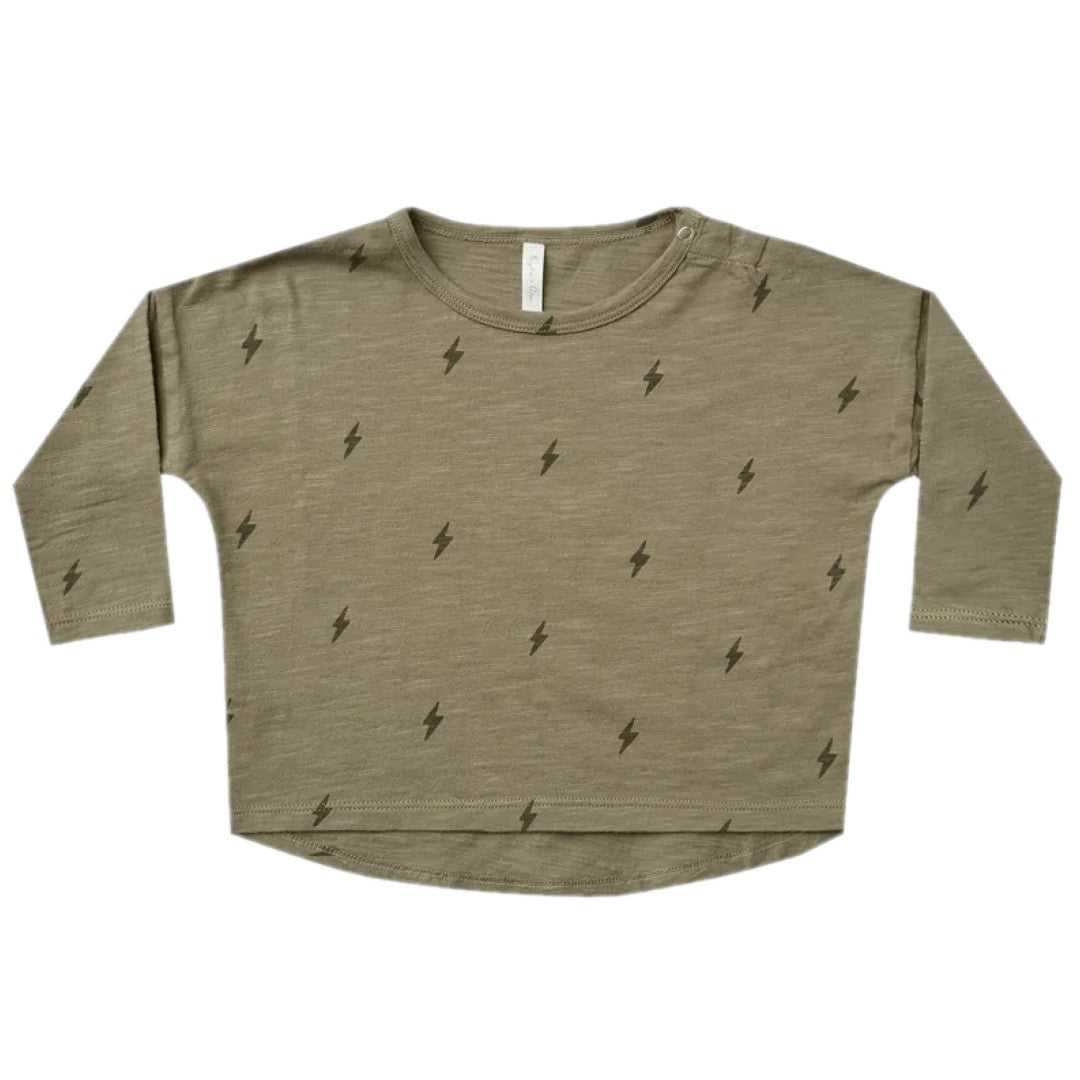 longsleeve tee || lightning bolts