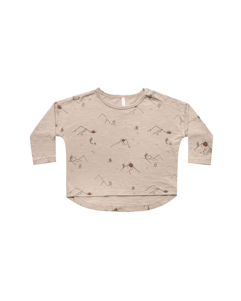 longsleeve tee || sunrise mountains