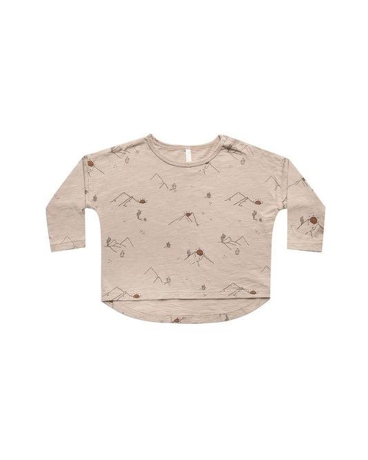 longsleeve tee || sunrise mountains