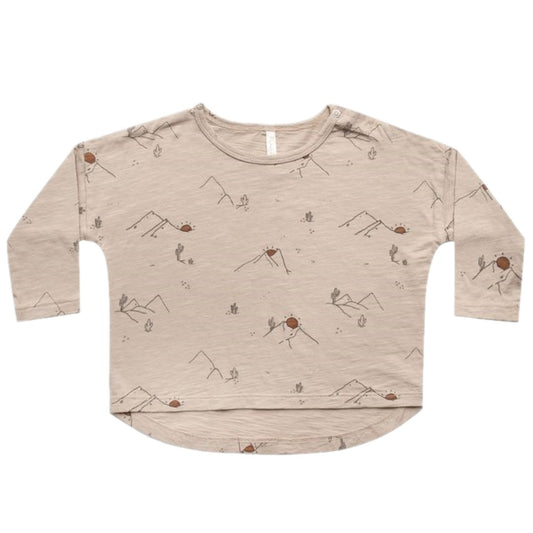 longsleeve tee || sunrise mountains
