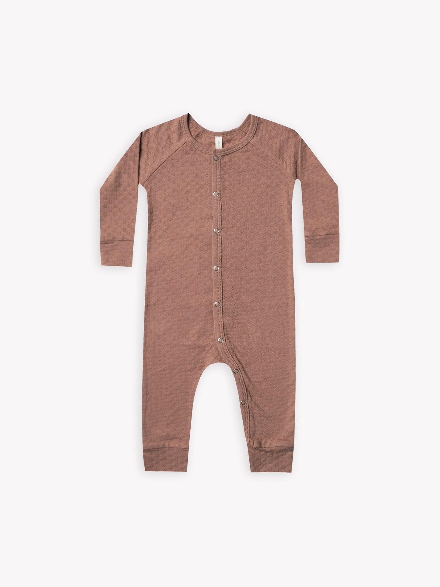 pointelle long john | clay