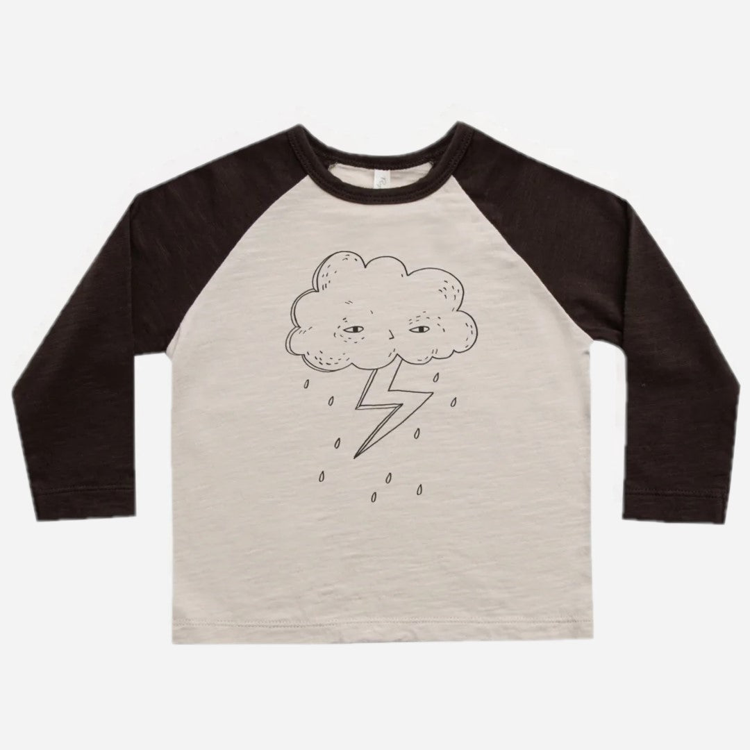 raglan tee || vintage black