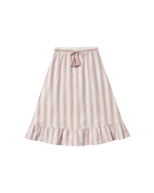 ruffle midi skirt