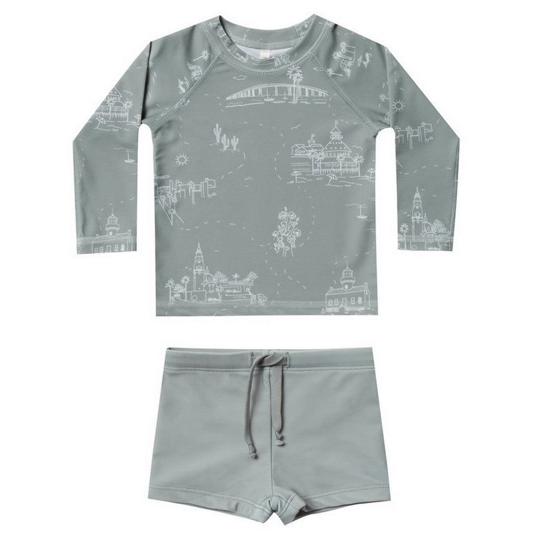 san diego rashguard swim set