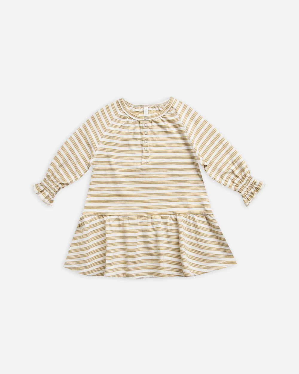swing dress || gold stripe
