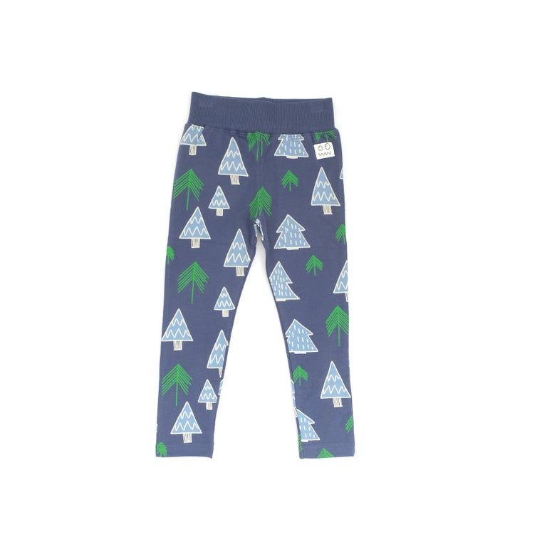 tree print baby legging