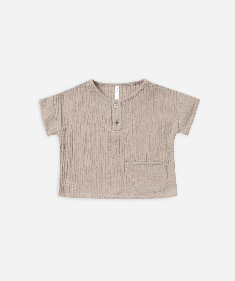 Woven Henley
